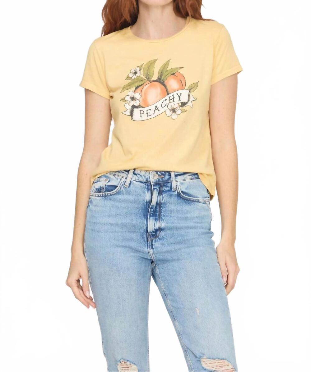 NEW PROJECT SOCIAL T peachy tee in sahara sun